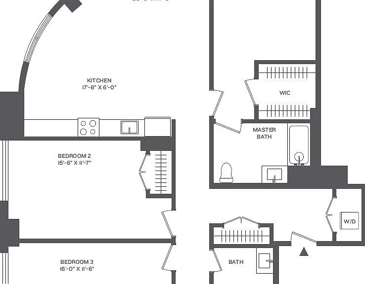 Cast Iron Lofts - Phase 2-3C - 2 Beds - 2 Baths - 1530 Sq. ft.