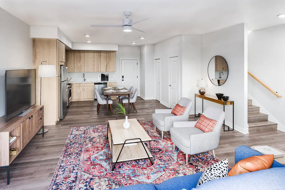 Living Room and Dinning - Heyday Cottage Grove