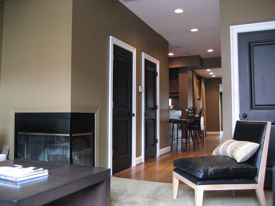 Corner Fireplace in Living Area