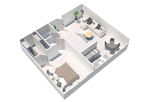 Floor plan One Bedroom
