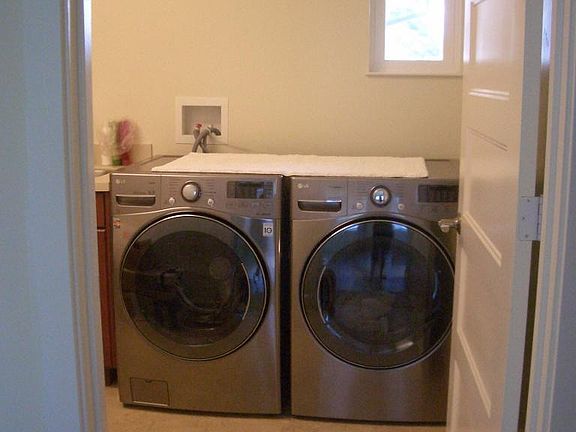Shared laundry.
