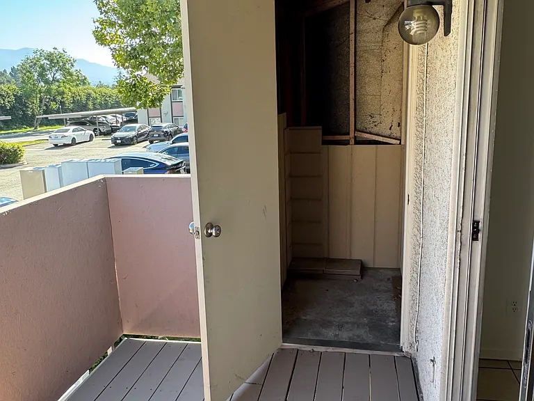 Balcony with storage