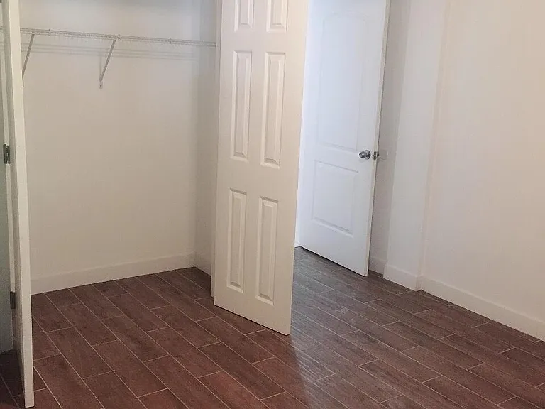 Bedroom with large closet