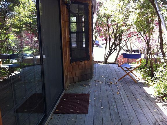 Your front deck (for coffee, seating, plants ....) Parties would be in back yard,