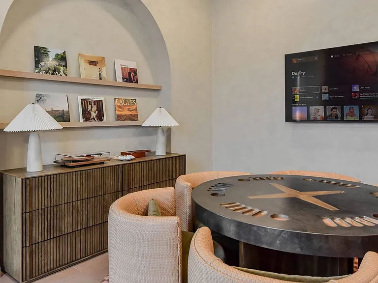 Listening Lounge at The Hallon II apartments in Hopkins, MN