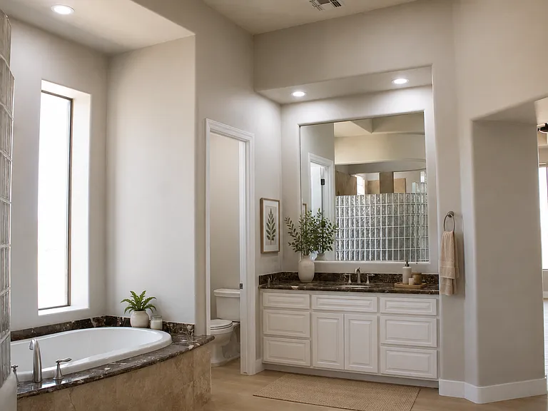 Spacious Primary Bath-Virtually Staged
