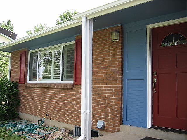 Front Door and Living Room Window