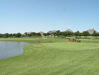 Golf Course Green & Lake View