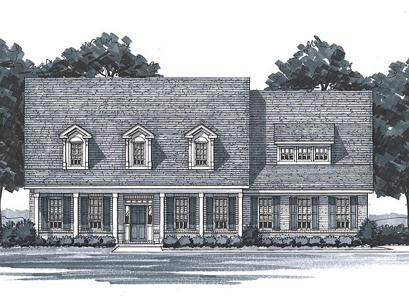 The Holmes Elevation A Side Entry