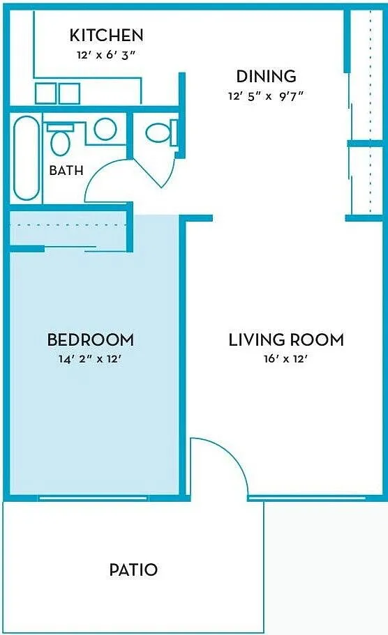 Floor plan 1 Bedroom