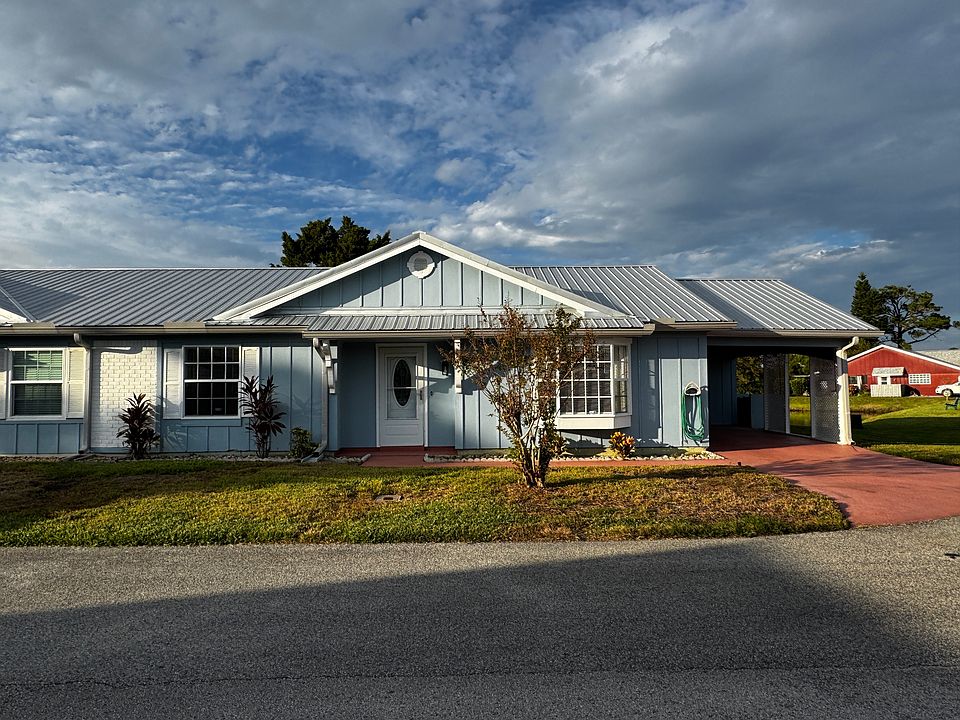 front view - waterfront corner lot