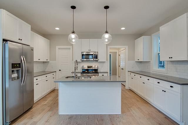 Large kitchen with large pantry