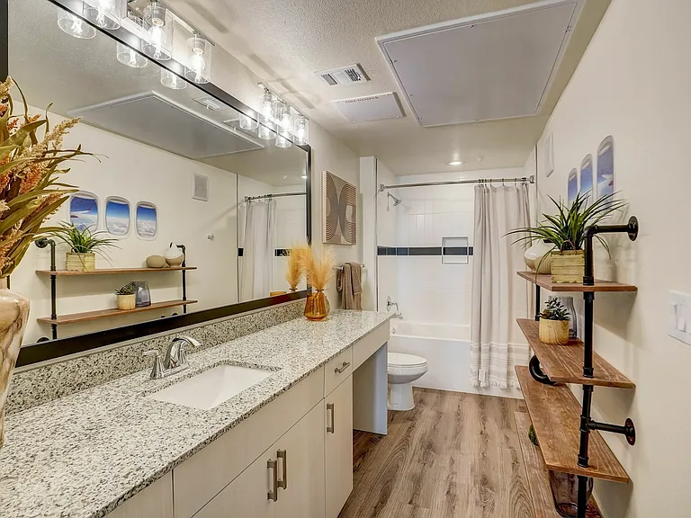 Second Bath with Walk-In Closet
