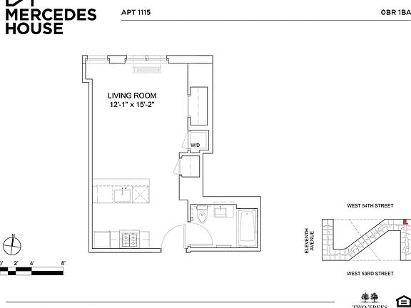 2nd image of 550 W 54th St APT 1115