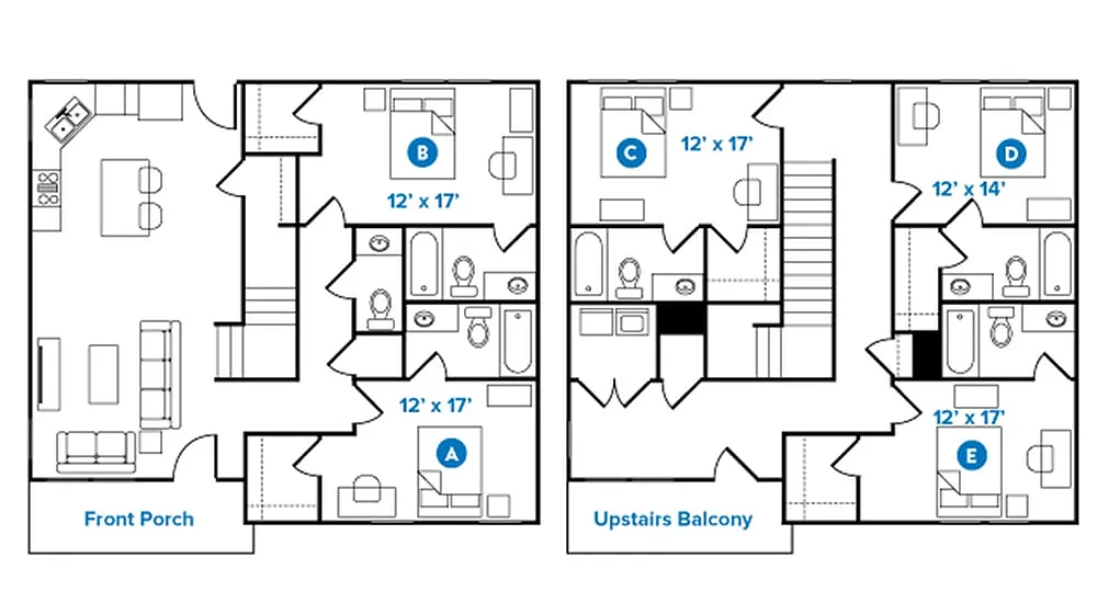 Floor plan 5 Bed | 5.5 Bath