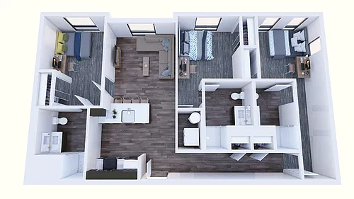 Floor plan 3X3 B