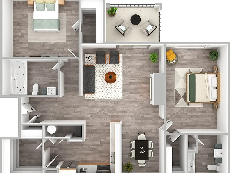 2 Bedroom | 2 Bath | 1151 SF 2 Bedroom | 2 Bath | 1151 SF