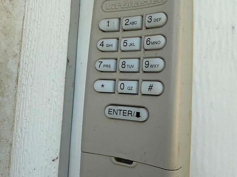 Garage door keypad for ease of access