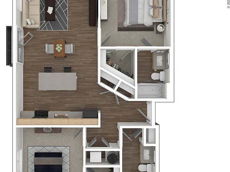 B3 3D Floor Plan B3 3D Floor Plan