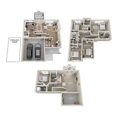 Floor plan Loon - 2 Car Garage + Basement