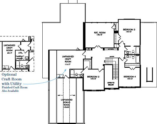 The St Marks Floorplan at Gates at Ansley by John Wieland
