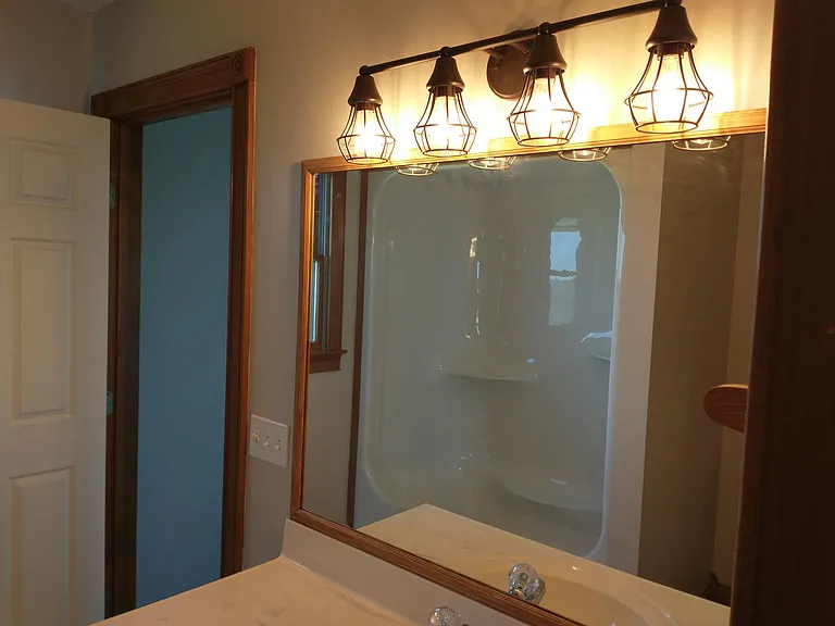 Master bath vanity lighting
