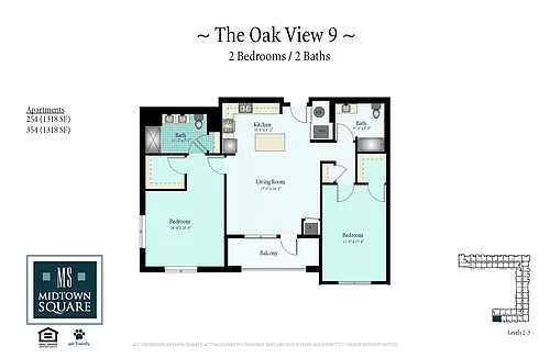 Floor plan The Oak View 9
