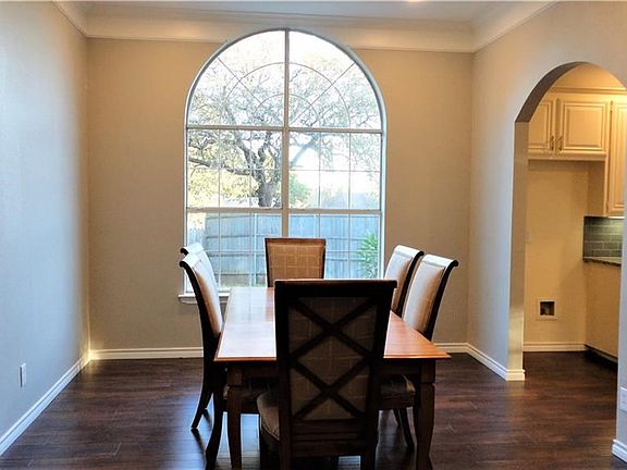 Natural light floods into dining