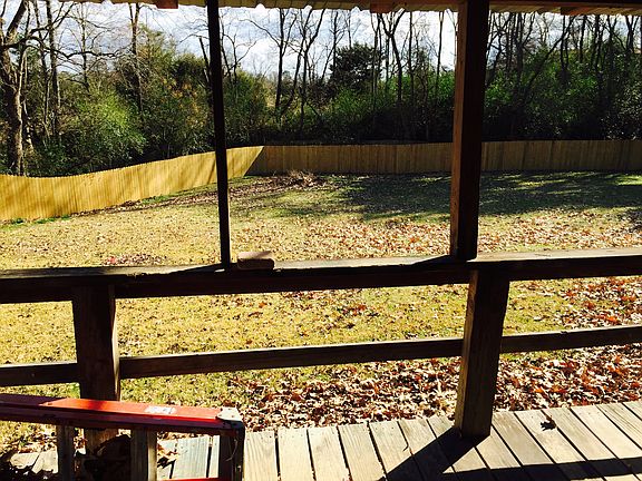 Back yard, new fence 