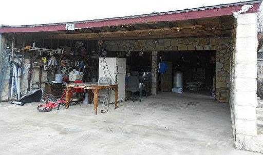 Double garage and shop
