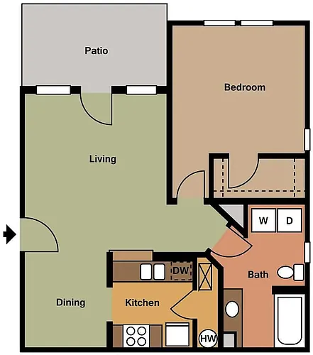 Floor plan 1 Bed