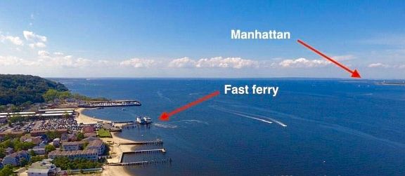 35 minute cruise to NYC