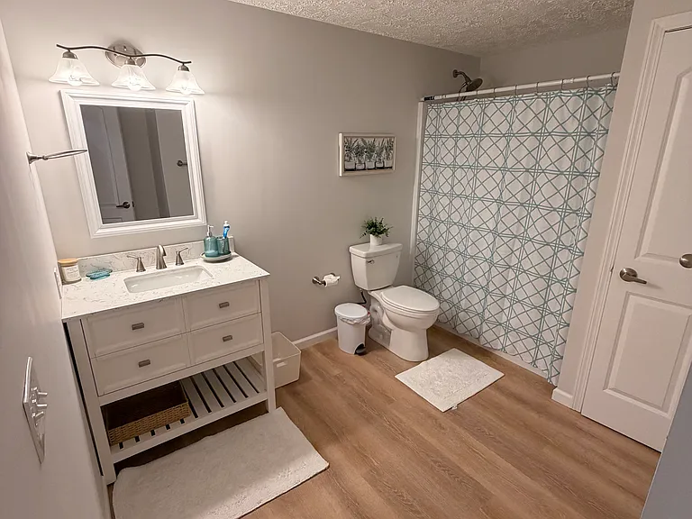 Bathroom in the finished basement