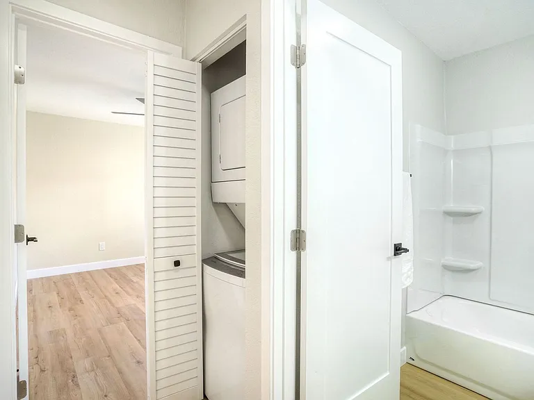 Hall with Washer and Dryer