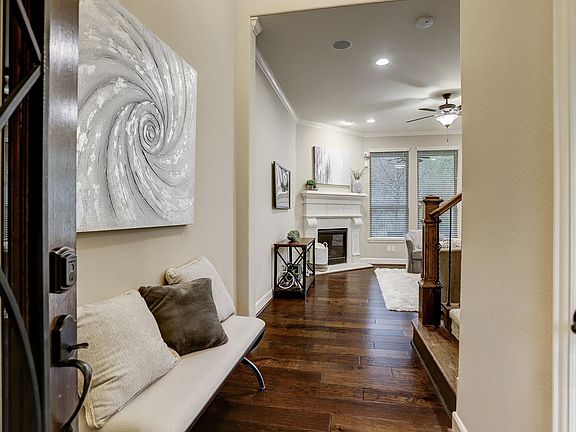 Hand-scraped hardwood floors