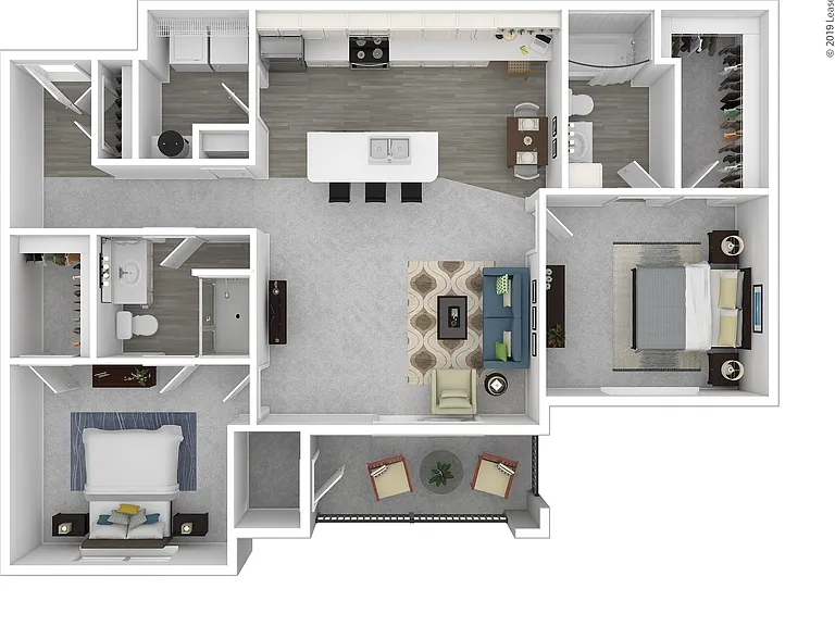 B4 3D Floor plan 2nd & 3rd Floors B4 3D Floor plan 2nd & 3rd Floors