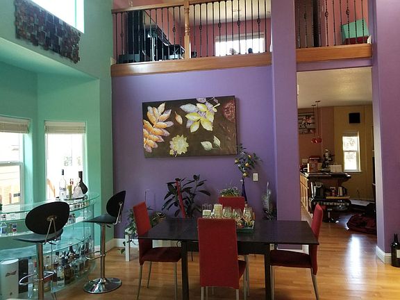Living room and view of loft