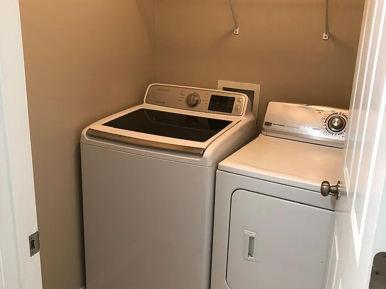 Washer and dryer supplied