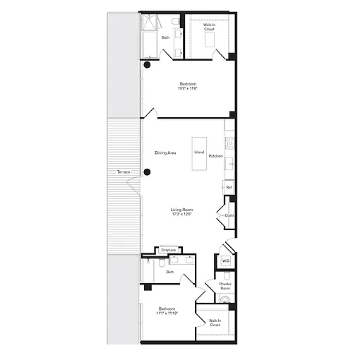 Floor plan 2AD Penthouse