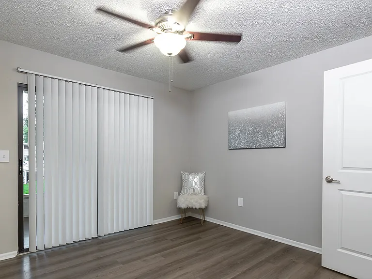Primary bedrooms, where wood-style floors meet sliding doors to your private patio/balcony your personal haven.