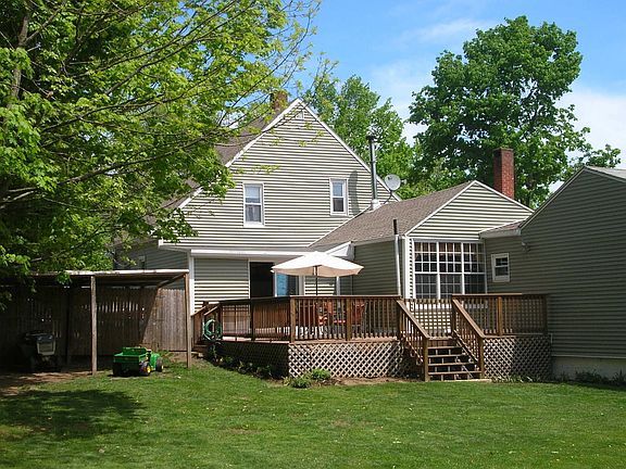 New Deck overlooks cleared 1.5 acres