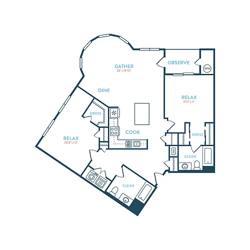 Floor plan Waypointe B6