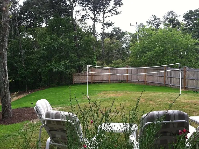 Large fenced-in yard is ideal for pets and children.