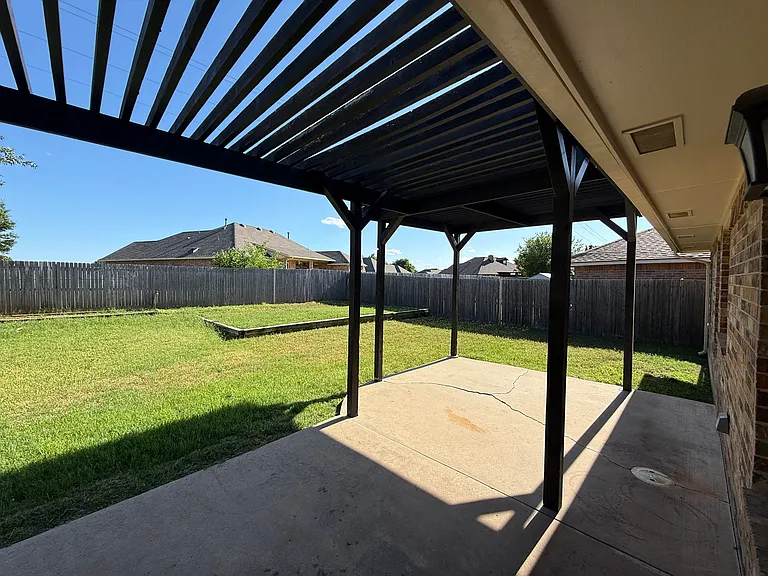 Backyard from back door