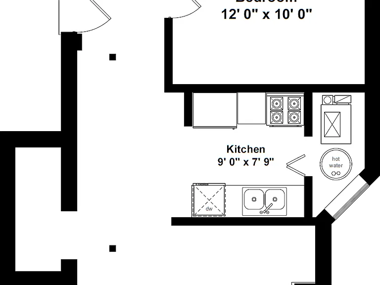 Represents 700 SQFT apartment in the 3425 Building