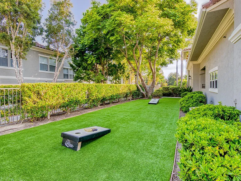 Challenge your friends to some leisurely competition with a game of cornhole