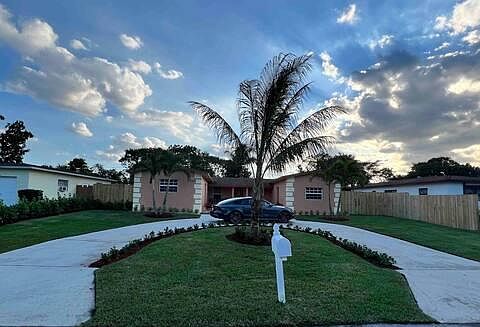 Full-size circular driveway