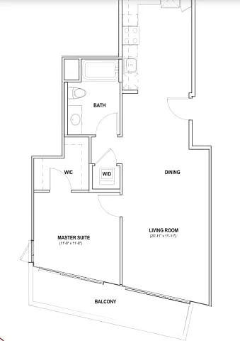 Floor plan 1B