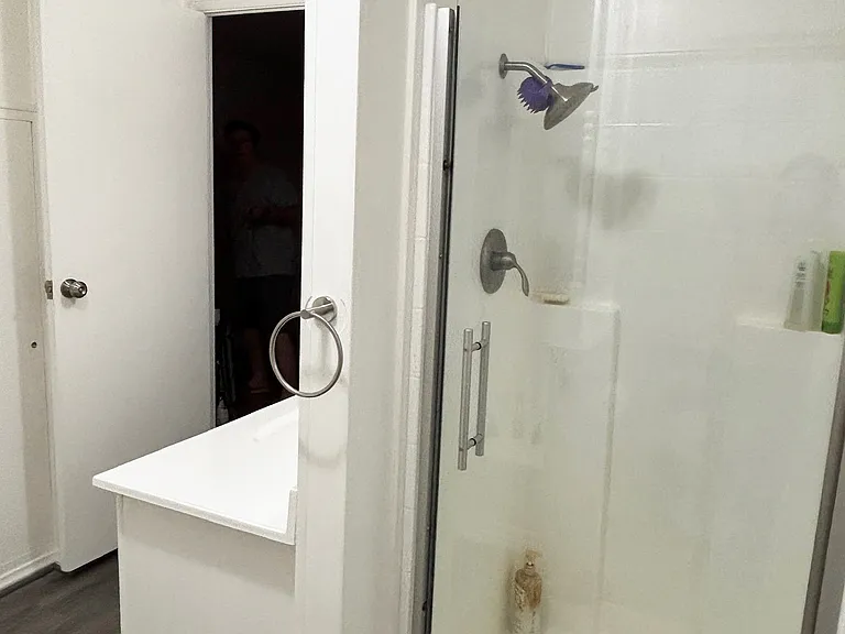 Separate shower in primary bath