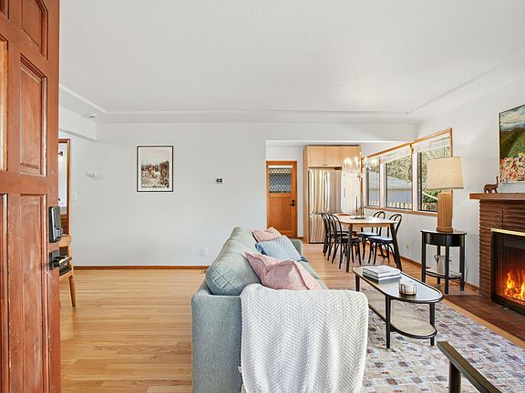 View from front door to dining area